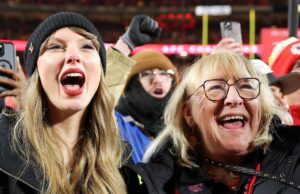 Os pais de Travis Kelce falam sobre Taylor Swift Taylor Swift e Donna Kelce.
