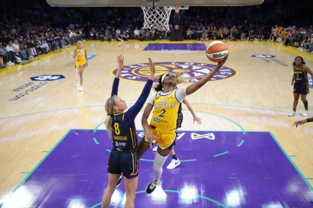 Outro brinquedo sexual que é jogado na corte da WNBA parece encontrar a guarda da febre Sophie Cunningham desta vez

