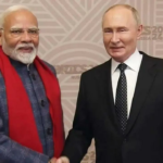 PM Modi para o presidente russo Vladimir Putin Aaai