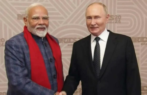 PM Modi para o presidente russo Vladimir Putin Aaai PM Modi para o presidente russo Vladimir Putin Aaai