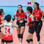 Erika Santos e os anunciantes da Cignal HD em PVL nas quartas de final da turnê. Dispositivos de carregador Akari