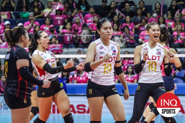 Savi Davison e Pldt High -Speed atingem jogadores nas semifinais da turnê contra Smashers cremosos legais em PVL.