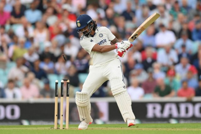KL Rahul foi a segunda massa indiana rejeitada no 1º dia do teste oval. (P/C: Getty)