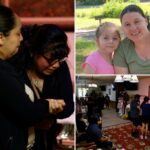 Parentes chorando, amigos se reúnem em Wake para lembrar que mãe e filha mataram como resultado de um desastre com um migrante ilegal
