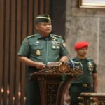 Perfil elegante TNI Tenente -general Tandyo Budi Revita, candidato ao comandante em anexo do TNI