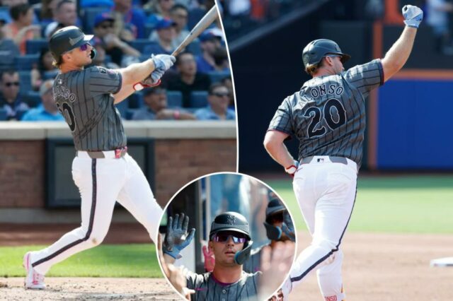 Pete Alonso se encaixa em Homer por um segundo consecutivo, quando ele fecha o recorde de todos os tempos Mets Home Run

