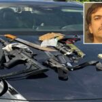 Michael Jeffrey Rodrigues foi encontrado com AR-15 carregado, revistas e outras armas fora do aeroporto internacional de Palm Beach.