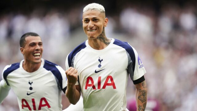 Premier League 2025-26: Richaarlison Double ajuda o Spurs Thrash promove Burnley 3-0

