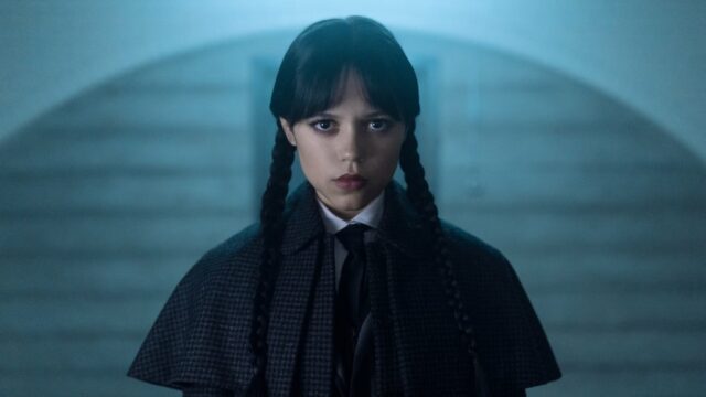 Jenna Ortega como quarta -feira na série Netflix.