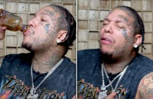 Raper King manterá uma conversa média depois de beber uma bebida na câmera de cola King Yolla Side Capture News