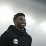 Carlos Baleba de Brighton em ação.