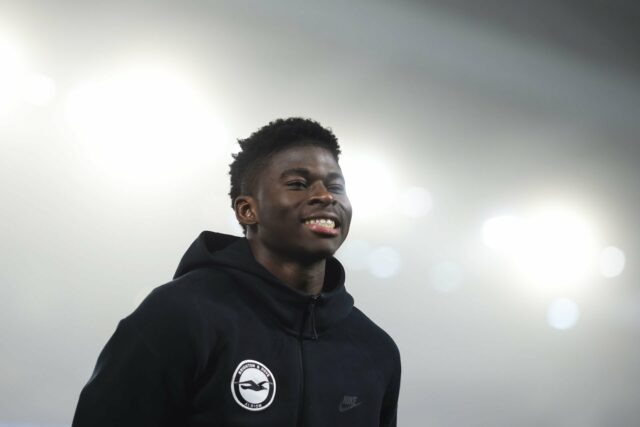Carlos Baleba de Brighton em ação.