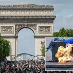 Residência da França de Marroquino, 47 anos, que acendeu um cigarro no Memorial de Guerra de Arc de Triomphe