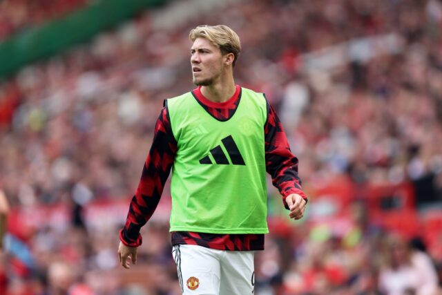 Treinamento de Rasmus Hojlund em Manchester United