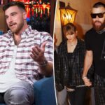 Risqué pré-Taylor Swift "Risqué Risqué de Travis Kelce"