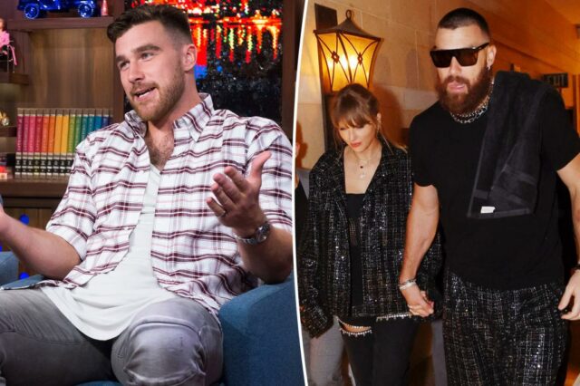 Risqué pré-Taylor Swift "Risqué Risqué de Travis Kelce"

