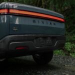 back of Rivian EV