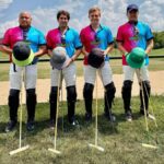 Jogadores GlobalPort-PFP para USPA Midwest Open, Right, Mikee Romero, Colo Gonzalez, Nino Obregon e Anthony Garcia são mostrados antes da partida de abertura