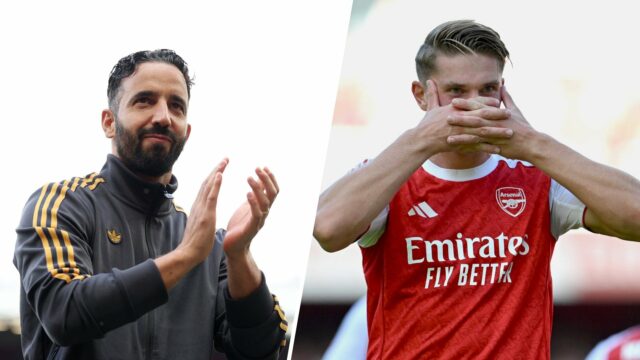 Ruben Amorim, no pré -zon de Old Trafford
