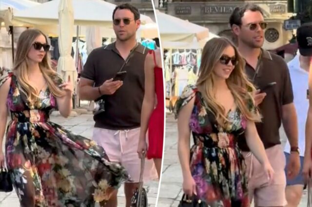 Scooter de mobilidade Braun e Sydney Sweeney se detectar 

