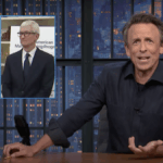 Seth Meyers responde à reunião tensa de Trumps com o CEO da Apple, Tim Cook