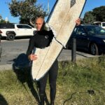 O surfista Brad Ross (foto) evitou por pouco um ataque de tubarão em Cabarita Beach na segunda -feira de manhã