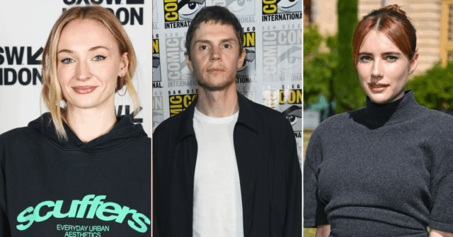 Evan Peters e sua namorada Natalie Engel saem para uma aparência rara