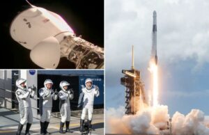 SpaceX fornece quatro astronautas para uma estação espacial internacional apenas 15 horas após o lançamento SpaceX fornece quatro astronautas para uma estação espacial internacional apenas 15 horas após o lançamento