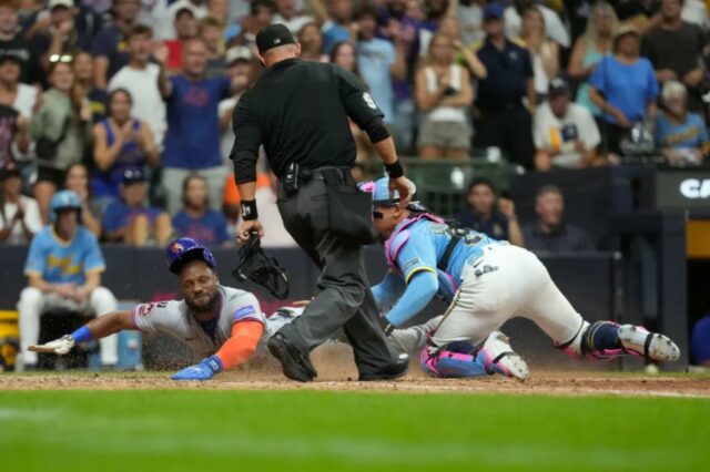 Starling Marte jogou no álbum para a final quando Mets perde o Crusher com os Brewers

