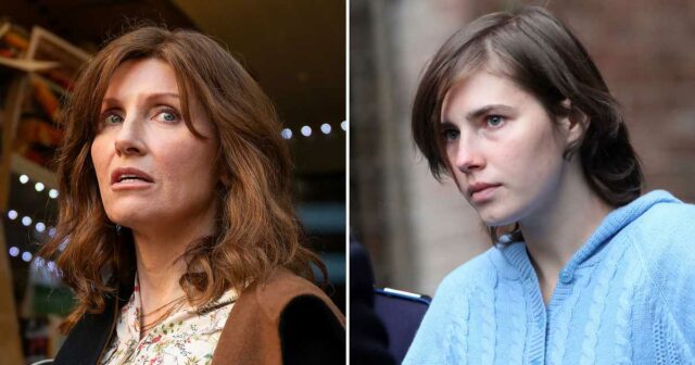 Comparando o ensaio de Amanda Knox com a série Hulu Sharon Horgan Edda Mellas