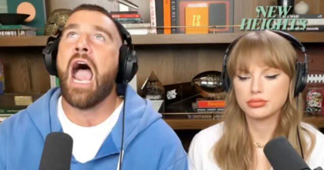 Taylor Swift se junta a Travis e Jason Kelce em aquecimentos vocais em novo clipe