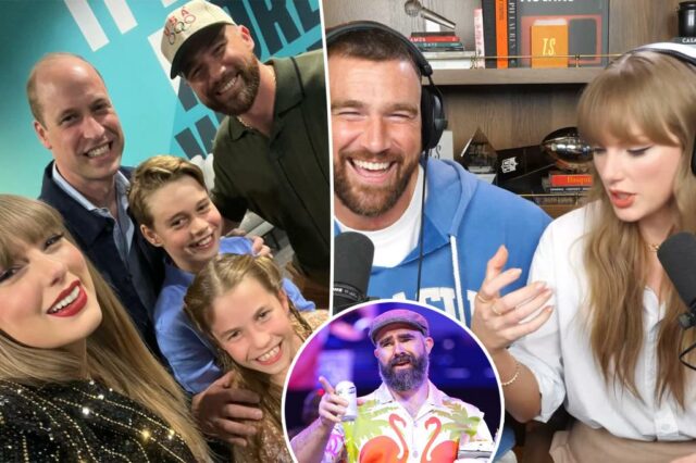 Taylor Swift se assemelha a Jason Kelce, ele entrou em pânico com sua cerveja durante uma reunião com a família real: "Eu sabia que você estava falando sério"

