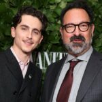 Timotee Chalamet e James Mangold visitam Gothams 34. Prêmios anuais para o filme. (Crédito: Cindi Ord / Getty Images)