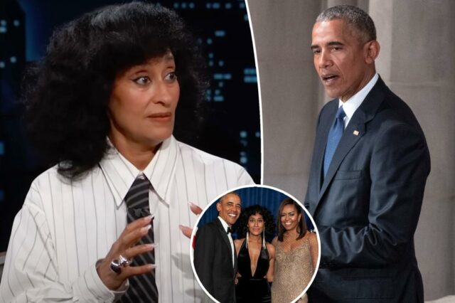 Tracee Ellis Ross disse a Barack Obama que "falhou como amigo" em uma reunião pontiaguda

