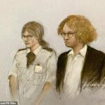 James Bubb (como visto acima, bem neste esboço da corte) que agora se identifica como uma mulher chamada Gwyn Samuels, é acusada de estuprar a mulher com quem ele estava em um relacionamento que