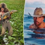Travis Kelce é propício a uma enorme bolsa de Birkin e pêlo de pé na Florida Heat para GQ
