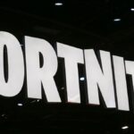 PARIS, FRANCE - OCTOBER 25: The logo of the video game" Fortnite is displayed during the 'Paris Games Week' on October 25, 2018 in Paris, France. 'Paris Games Week' is an international trade fair for video games and runs from October 26 to 31, 2018. Pro during the 'Paris Games Week' on October 25, 2018 in Paris, France. 'Paris Games Week' is an international trade fair for video games and runs from October 26 to 31, 2018. (Photo by Chesnot/Getty Images)