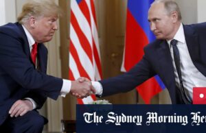 Trump-Putin Meeting Atualizações ao vivo: EUA, pretadores russos nos encontram no Alasca para tentar fazer um acordo no final da guerra da Rússia-Ucraniana O chanceler alemão Friedrich Merz recebe o presidente da Ucrânia, Volodymyr Zelensky, em Berlim, na quarta -feira, antes de uma reunião virtual com outros oficiais europeus e Donald Trump.