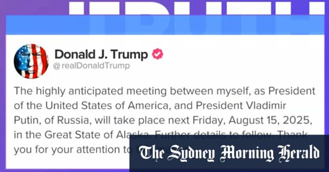 Trump anuncia a reunião com Putin

