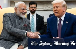 Trump disse que caminhou tarifas na Índia continua a comprar petróleo russo Um estudante do comércio da escola de Gurukul em Mumbai postula no final de sua própria relação entre Donald Trump e os métodos do primeiro -ministro indiano Narendra.