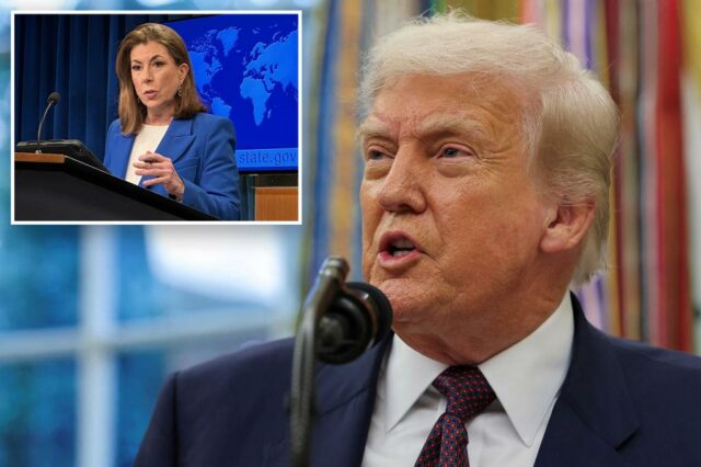 O presidente Trump fala sobre o pódio no escritório oval.