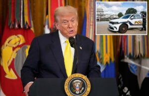 Trump organiza uma conferência de imprensa para “interromper o crime usando a violência” e fazer do DC “uma das cidades mais seguras do mundo Trump organiza uma conferência de imprensa para "interromper o crime usando a violência" e fazer do DC "uma das cidades mais seguras do mundo