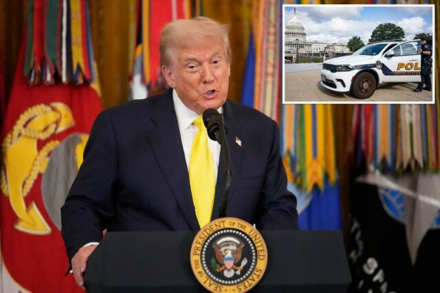 Trump organiza uma conferência de imprensa para "interromper o crime usando a violência" e fazer do DC "uma das cidades mais seguras do mundo


