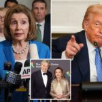 Trump rasga a pelosia "nojenta e degenerada", afirma que o marido "médio" enriqueceu "informações internas"