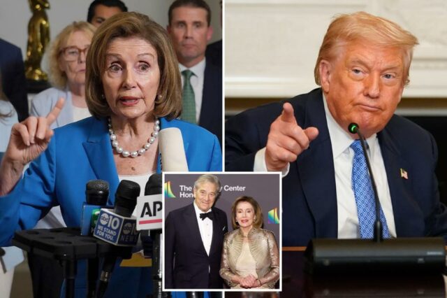 Trump rasga a pelosia "nojenta e degenerada", afirma que o marido "médio" enriqueceu "informações internas"

