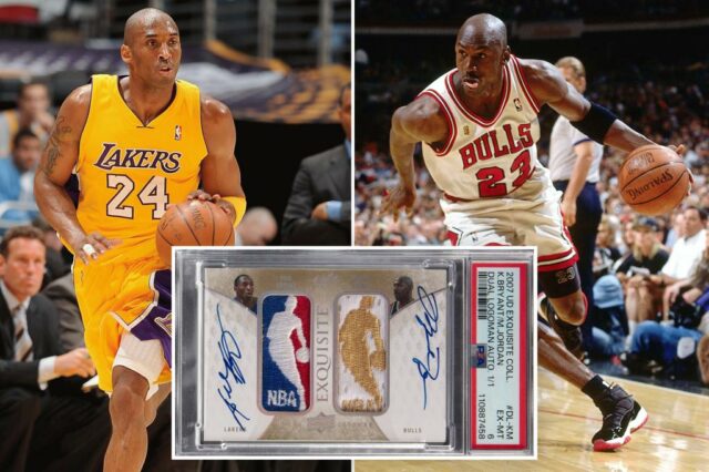 Um cartão de basquete exclusivo assinado por Michael Jordan e Kobe Bryant poderia gravar US $ 6 milhões

