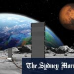 Uma imagem conceitual da superfície lunar do reator nuclear.