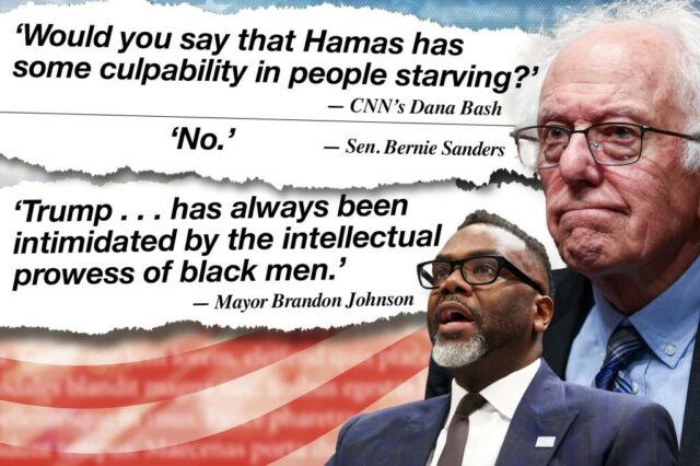 Uma semana em Whoppers: Bernie Sanders defende o Hamas, prefeito de Chicago Brandon Johnson em Trump e mais

