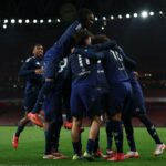 Bendito Mantato, Amad, Reece Munro, Toby Collyer, do Manchester United, em ação durante uma sessão de treinamento em primeira equipe no Conserto de Treinamento de Carrington em 07 de julho de 2025