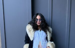 Vanessa Hudgens, grávida de uma barriga de bebê, usa um top de colheita para um EDM EDM EPIC RAVE Vanessa Hudgens deu o bebê ao mesmo tempo em que desfruta de um concerto de EDM 'épico' no fim de semana